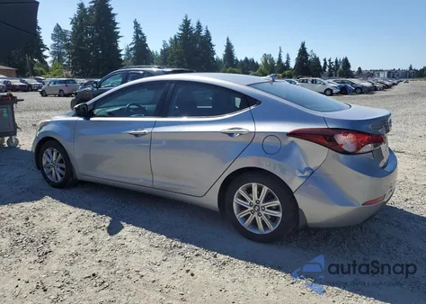 2015 Hyundai Elantra Se from USA, damaged, VIN 5NPDH4AEXFH555366